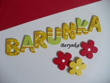 Dřevěná písmenka "bublinky"
