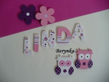 Dřevěná písmenka "bublinky"