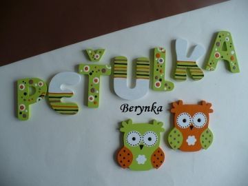 Dřevěná písmenka "bublinky"