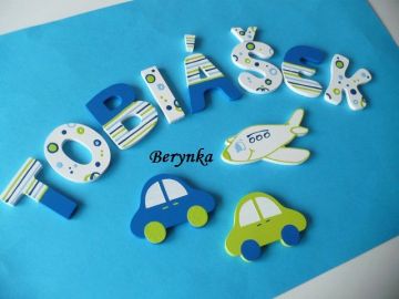 Dřevěná písmenka "bublinky"