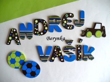 Dřevěná písmenka "bublinky"
