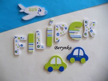 Dřevěná písmenka "bublinky"