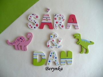 Dřevěná písmenka "bublinky"