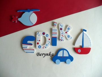 Dřevěná písmenka "bublinky"
