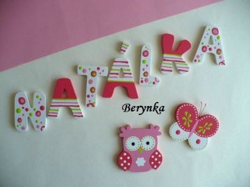 Dřevěná písmenka "bublinky"