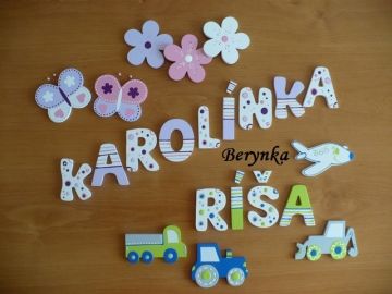 Dřevěná písmenka "bublinky"
