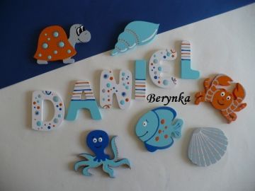 Dřevěná písmenka "bublinky"