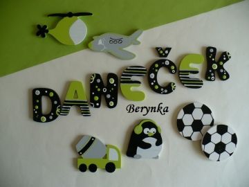 Dřevěná písmenka "bublinky"