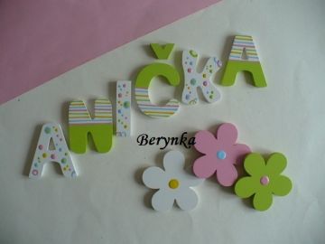 Dřevěná písmenka "bublinky"