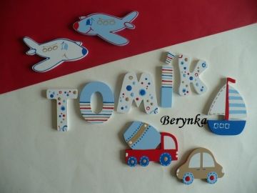 Dřevěná písmenka "bublinky"