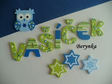 Dřevěná písmenka "bublinky"