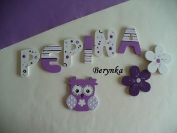 Dřevěná písmenka "bublinky"