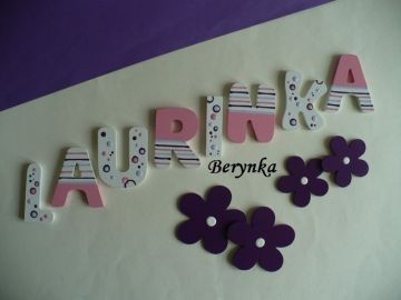 Dřevěná písmenka "bublinky"
