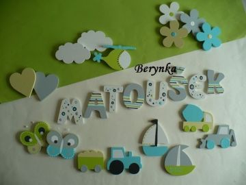 Dřevěná písmenka "bublinky"