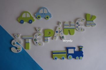 Dřevěná písmenka "bublinky"