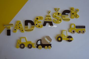 Dřevěná písmenka "bublinky"