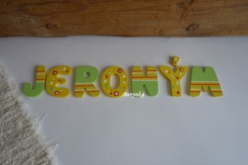 Dřevěná písmenka "bublinky"