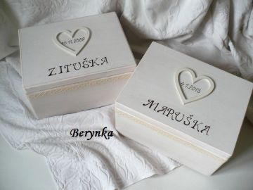 Dřevěná vzpomínková bedýnka s patinou