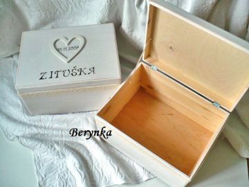 Dřevěná vzpomínková bedýnka s patinou