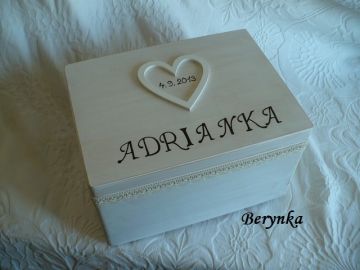 Dřevěná vzpomínková bedýnka s patinou