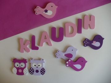 Dřevěná písmenka "jednobarevná"