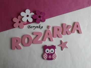 Dřevěná písmenka "jednobarevná"