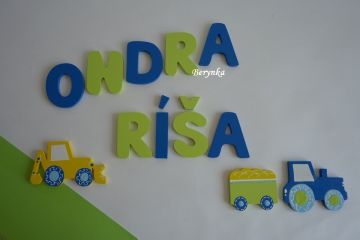 Dřevěná písmenka "jednobarevná"