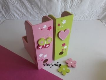 Dřevěný šanon se srdíčkem