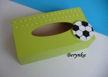 Krabička na kapesníky s míčem