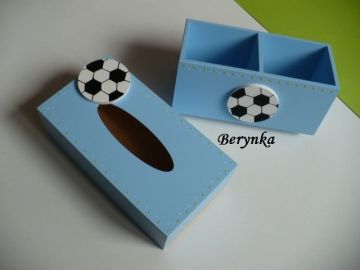 Krabička na kapesníky s míčem
