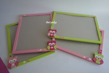 Dřevěný fotorámeček se sovičkou