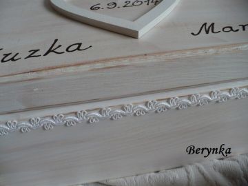 Svatební bedýnka se srdíčkem