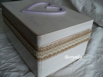 Svatební bedýnka se srdíčkem