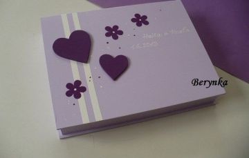 Svatební krabička se srdíčky