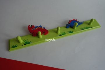 Dětský věšák s dinosaury