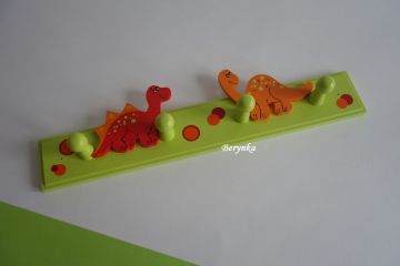 Dětský věšák s dinosaury