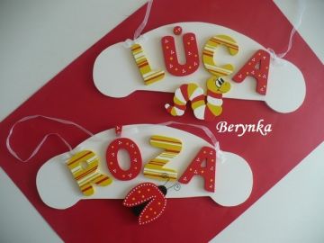 Jmenovka s beruškou