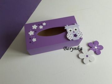 Dřevěné dekorace - odstíny fialové