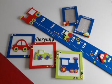 Dřevěné dekorace - barevná kolečka