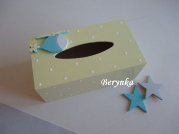 Krabička na kapesníky s vrtulníkem