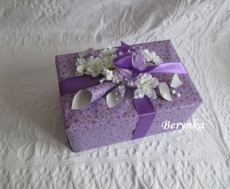 Svatební bedýnka s ornamentem - podle oznámení