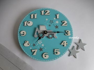 Dřevěné dekorace v tyrkysové a tmavě modré