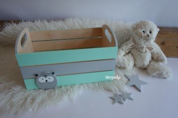 Dřevěná bedýnka v nordic stylu