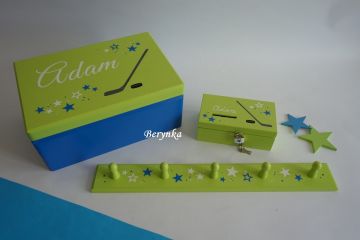 Dřevěné dekorace - hokejové