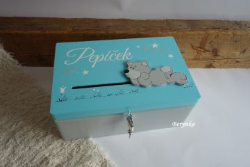 Pokladnička - bedýnka s medvídkem