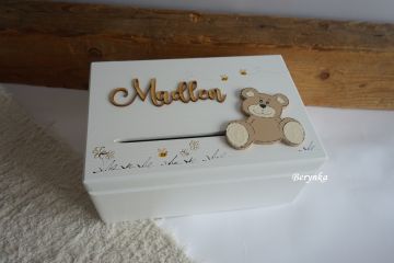 Pokladnička - bedýnka s medvídkem