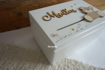 Pokladnička - bedýnka s medvídkem