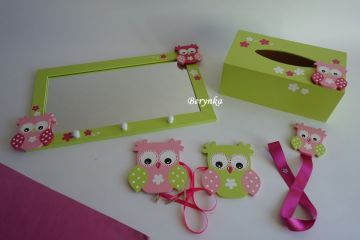 Dekorace v růžovo-zelené