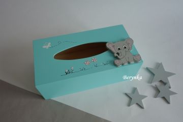 Krabička na kapesníky se sloníkem