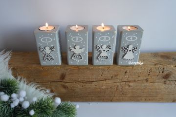 Adventní svícny s andělíčky